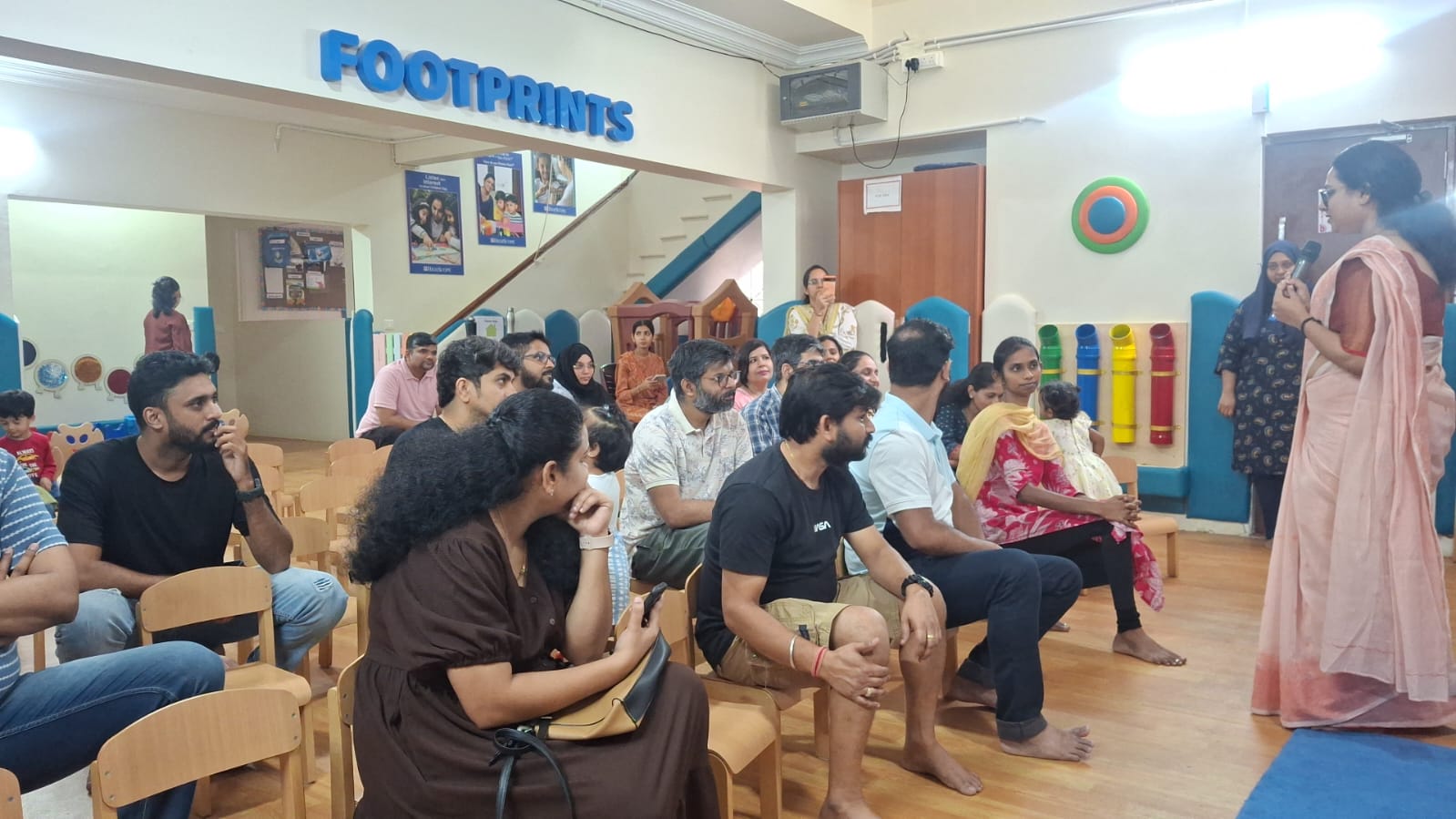 Parents attending an Orange CDC awareness session